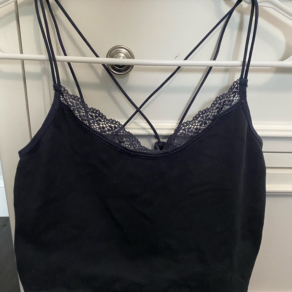 Aeropostale Dark Gray Seamless Top